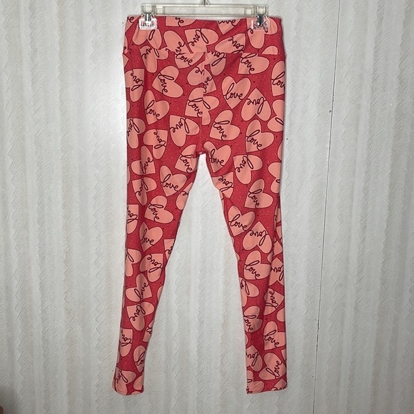 ❤️ 🆕 LULAROE Hearts Pants Size M - Picture 3 of 6